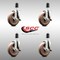 Service Caster 5 Inch 316SS High Temp Glass Filled Nylon 1-1/2 Inch Stem Caster Set Brake SCC SCC-SS316EX20S514-GFNSHT-TLB-112-4 - alternate 1